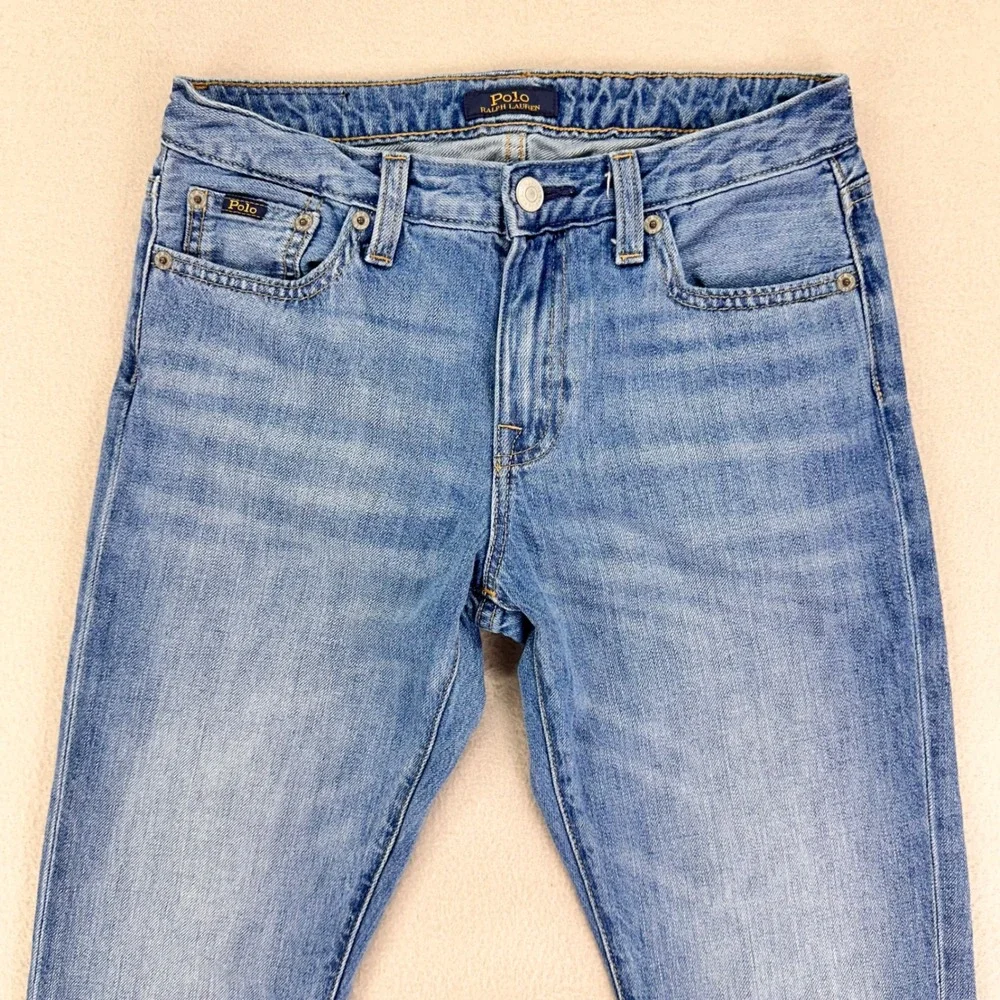 Polo Ralph‎ Lauren Slim Fit Boyfriend Jeans Youth 14 Blue Selvedge Straight Leg